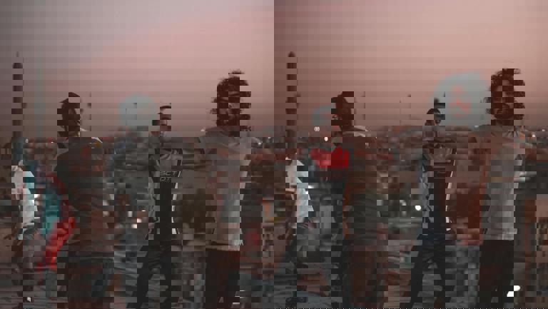 Rooftop Ballet Performance Captivates Guests at Sunset